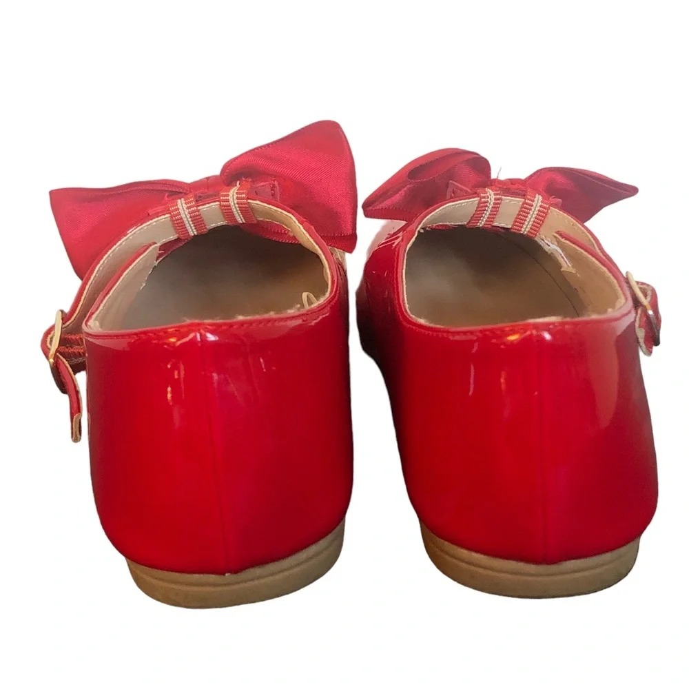 Gymboree Red Patent Leather Bow Mary Janes size 3